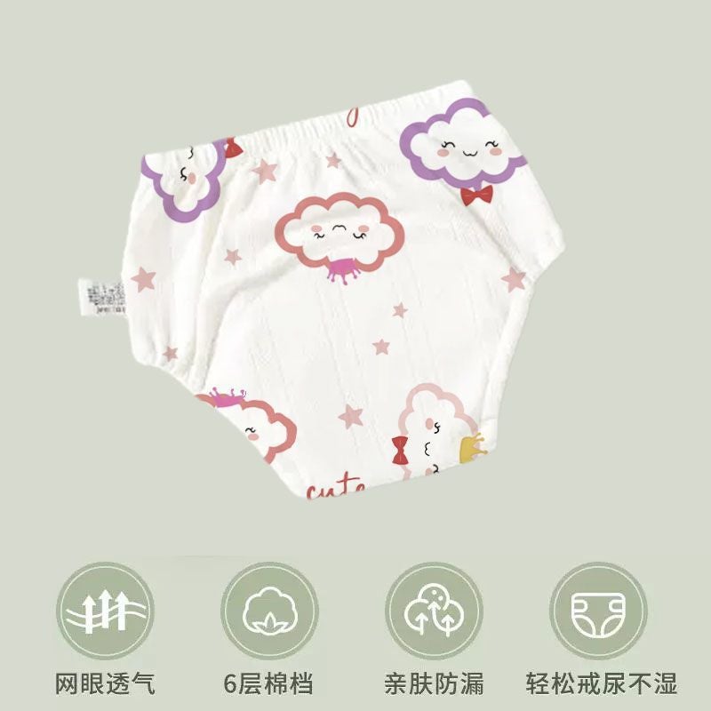 Potty Training Pants For Boys And Girls, Winter Children'S Washable Diaper-Proof Underwear, Baby Potty Training Aid, Breathable - Image 1